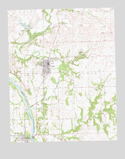 Fairfax, OK USGS Topographic Map
