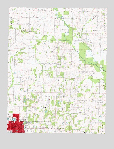 Fairfield, IL USGS Topographic Map