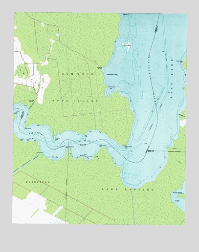 Fairfield NE, NC USGS Topographic Map