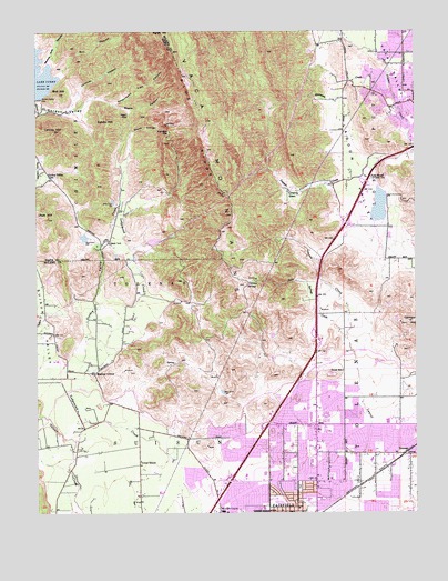 Fairfield North, CA USGS Topographic Map
