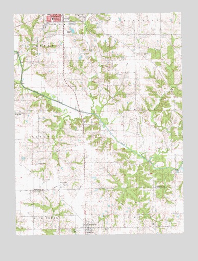 Fairfield South, IA USGS Topographic Map