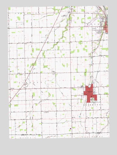 Fairmount, IN USGS Topographic Map