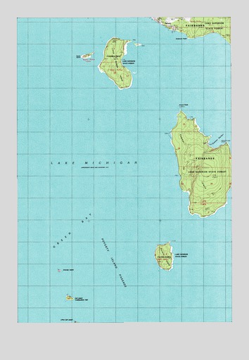 Fairport, MI USGS Topographic Map
