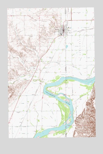 Fairview, MT USGS Topographic Map