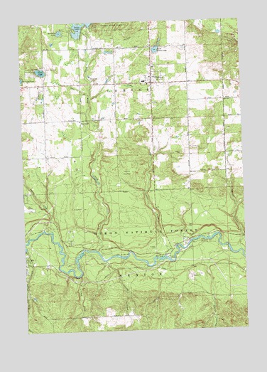 Fairview, MI USGS Topographic Map