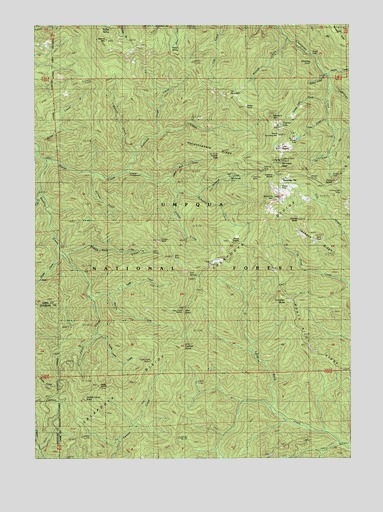 Fairview Peak, OR USGS Topographic Map