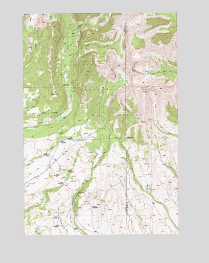 Fairview Peak, MT USGS Topographic Map
