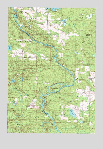 Faithorn, MI USGS Topographic Map