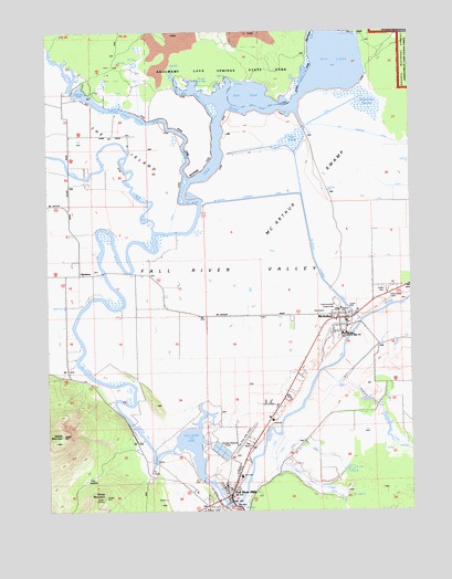 Fall River Mills, CA USGS Topographic Map