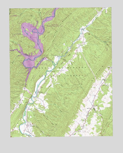 Falling Spring, VA USGS Topographic Map