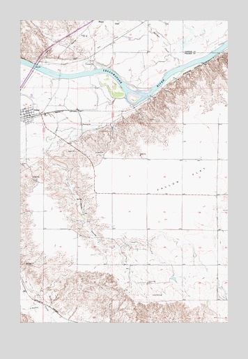 Fallon, MT USGS Topographic Map