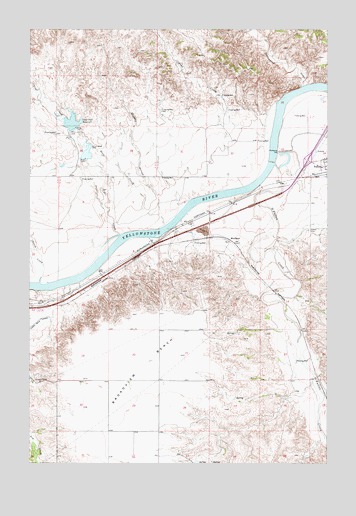 Fallon SW, MT USGS Topographic Map