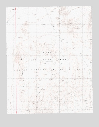 Fallout Hills, NV USGS Topographic Map