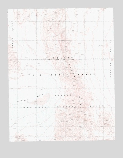 Fallout Hills NE, NV USGS Topographic Map