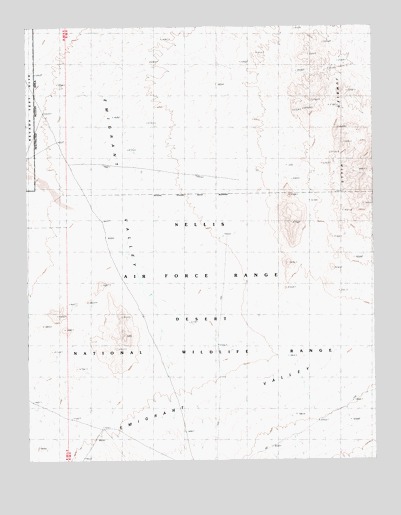 Fallout Hills NW, NV USGS Topographic Map