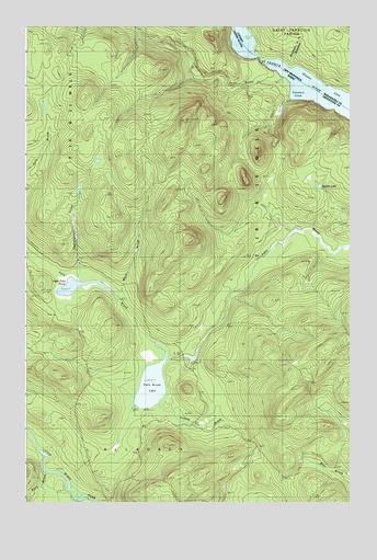 Falls Brook Lake, ME USGS Topographic Map