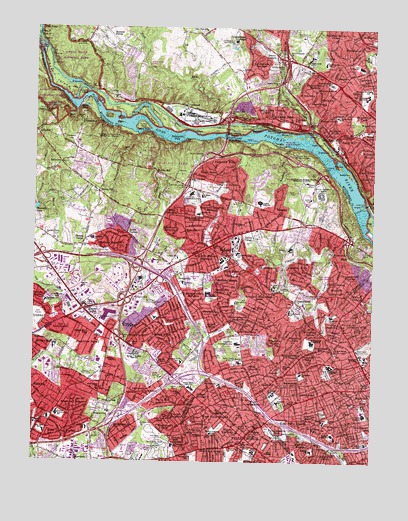 Falls Church, VA USGS Topographic Map