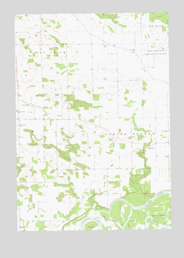 Falls City, WI USGS Topographic Map