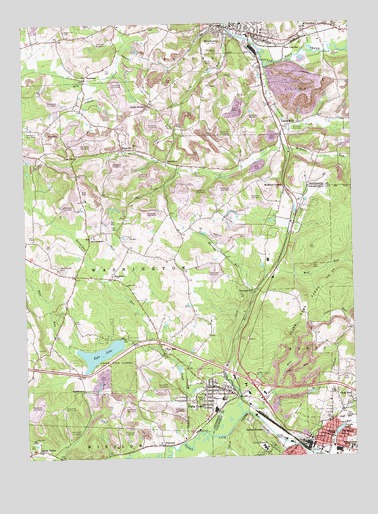 Falls Creek, PA USGS Topographic Map