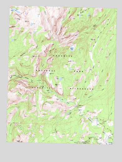 Falls Ridge, CA USGS Topographic Map