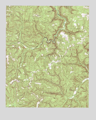 Fallsville, AR USGS Topographic Map