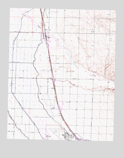 Famoso, CA USGS Topographic Map