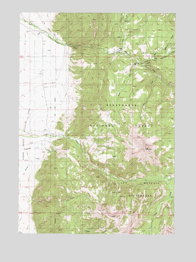 Fan Mountain, MT USGS Topographic Map