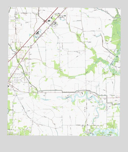Fannett East, TX USGS Topographic Map