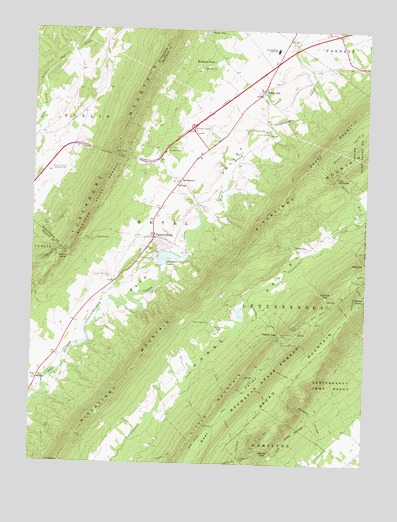 Fannettsburg, PA USGS Topographic Map