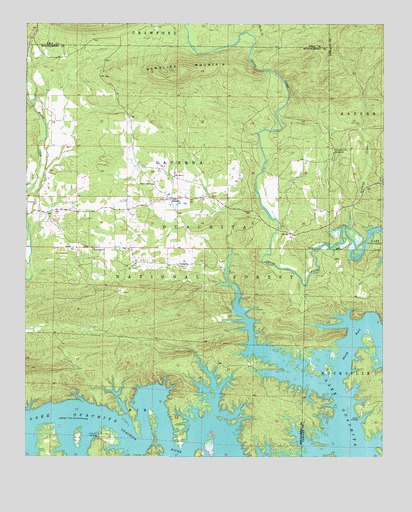 Fannie, AR USGS Topographic Map