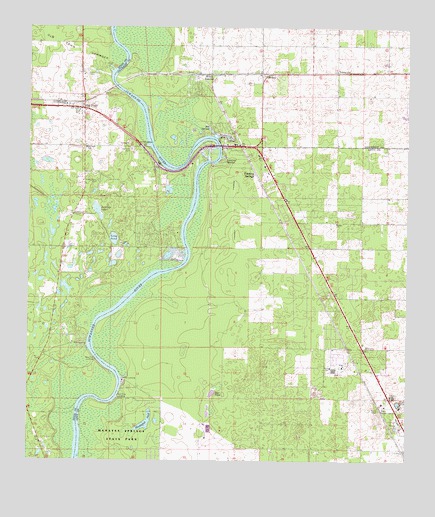Fanning Springs, FL USGS Topographic Map