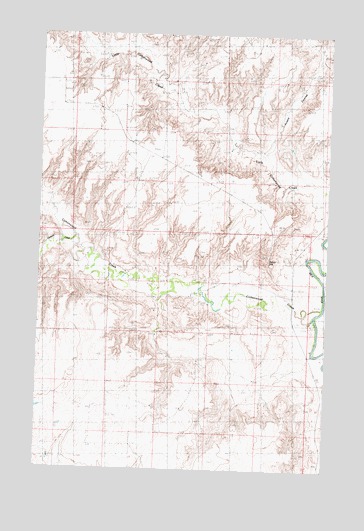 Fanny Hill, MT USGS Topographic Map