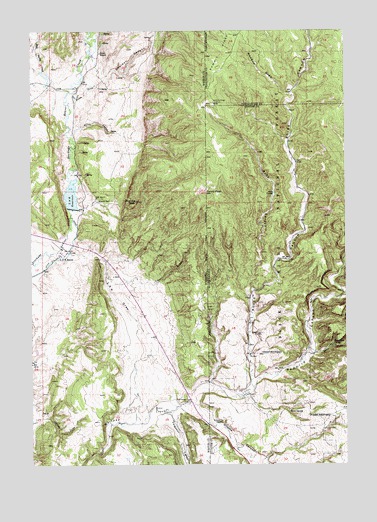 Fanny Peak, WY USGS Topographic Map