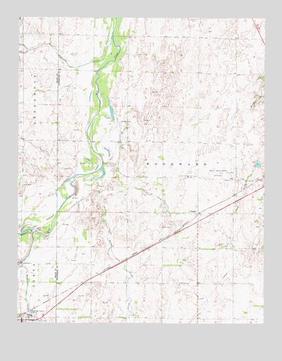 Fargo, OK USGS Topographic Map