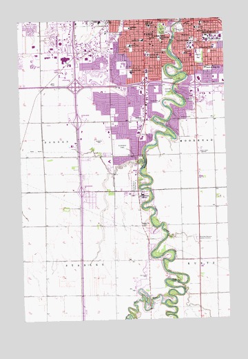 Fargo South, ND USGS Topographic Map