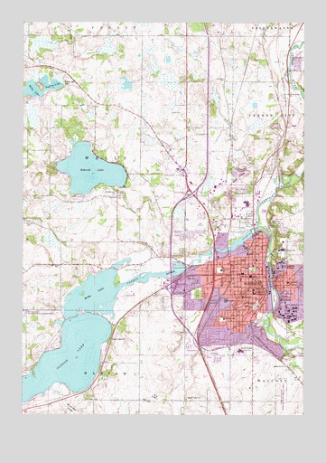 Faribault, MN USGS Topographic Map