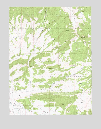 Farm Creek Peak, UT USGS Topographic Map