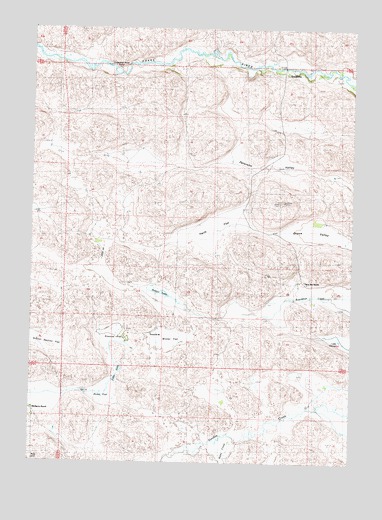 Farm Flat, NE USGS Topographic Map