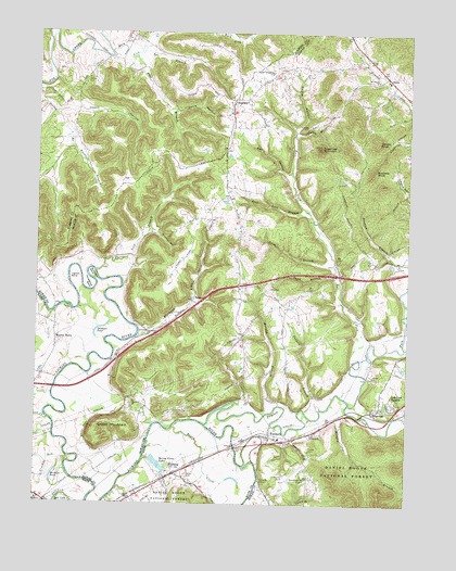 Farmers, KY USGS Topographic Map