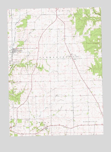 Farmersburg, IA USGS Topographic Map