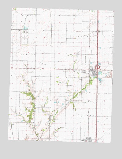 Farmersville, IL USGS Topographic Map