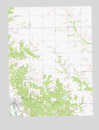 Farmington, IA USGS Topographic Map