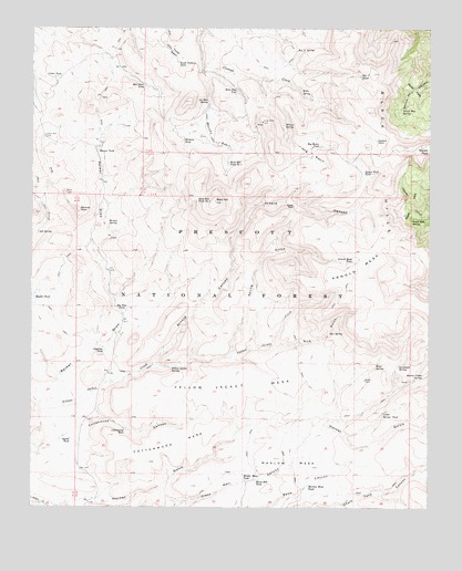 Arnold Mesa, AZ USGS Topographic Map