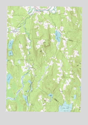 Farmington Falls, ME USGS Topographic Map