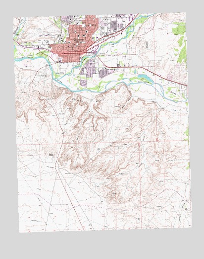 Farmington South, NM USGS Topographic Map