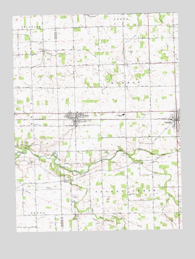 Farmland, IN USGS Topographic Map