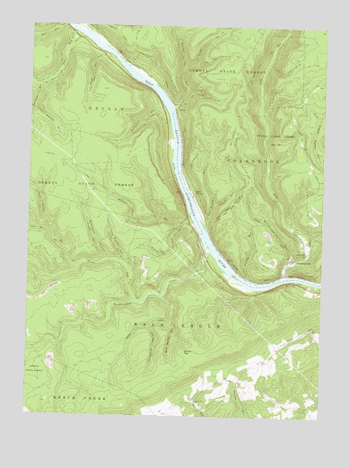 Farrandsville, PA USGS Topographic Map
