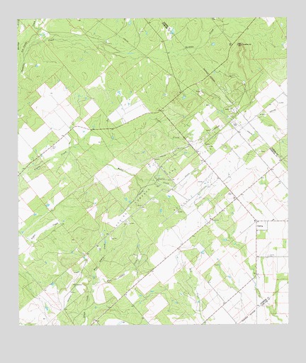 Fashing, TX USGS Topographic Map
