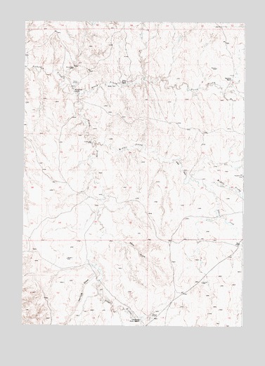 Fats Draw, WY USGS Topographic Map