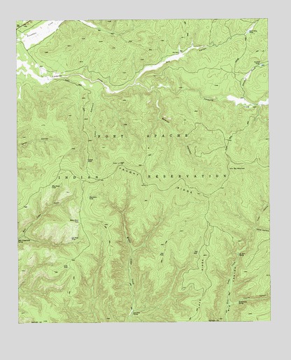 Faught Ridge, AZ USGS Topographic Map